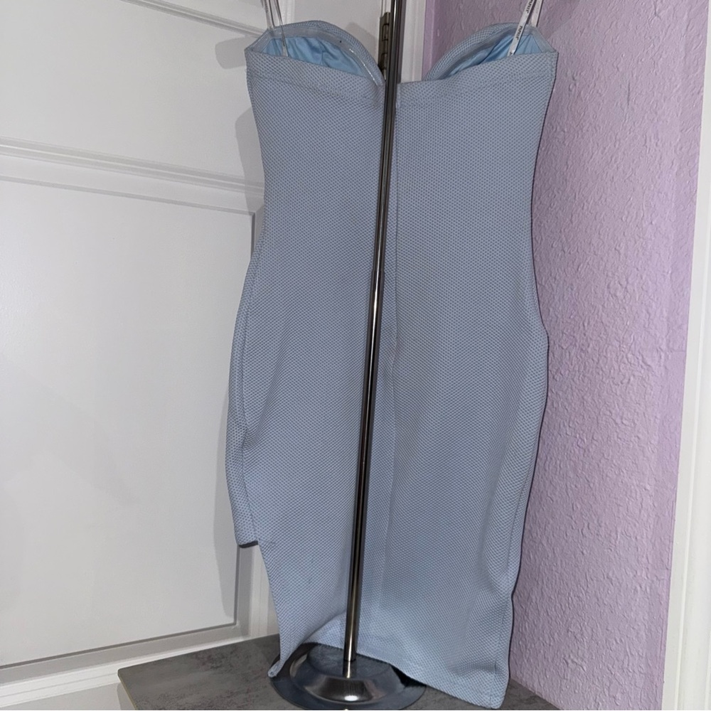 Blue Strapless Papaya Dress - Size Small Medium - Picture 3 of 4
